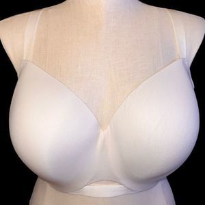 Plus Size White ThirdLove 24/7 Pima Cotton T-Shirt Bra 40H